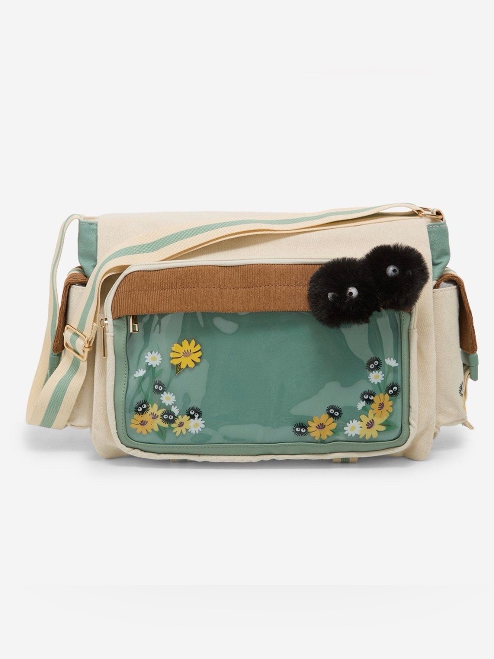 New Studio Ghibli My Neighbor Totoro Soot Sprites Pin Collector Messenger Bag